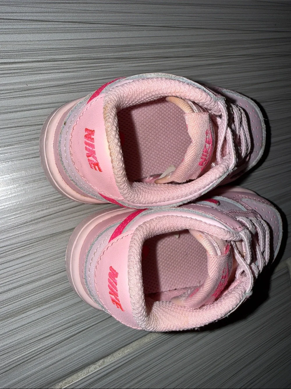 Nike dunk low triple pink sneakers size 4C